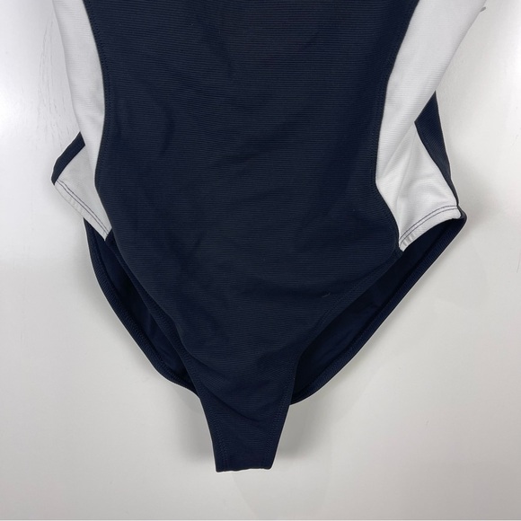 NEW WILO the Label Ribbed Color Block One Piece Swimsuit Women's Size Small - Picture 7 of 10